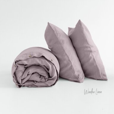Dusty Lilac Linen Duvet Cover Set
