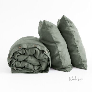 Eucalyptus Linen Duvet Cover Set