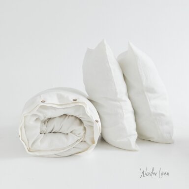 Ivory Linen Duvet Cover Set