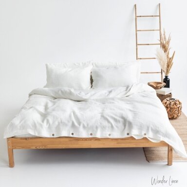 Ivory Linen Duvet Cover Set