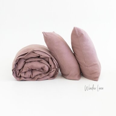 Woodrose Linen Duvet Cover Set