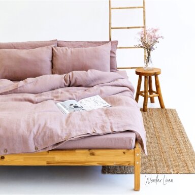 Woodrose Linen Duvet Cover Set